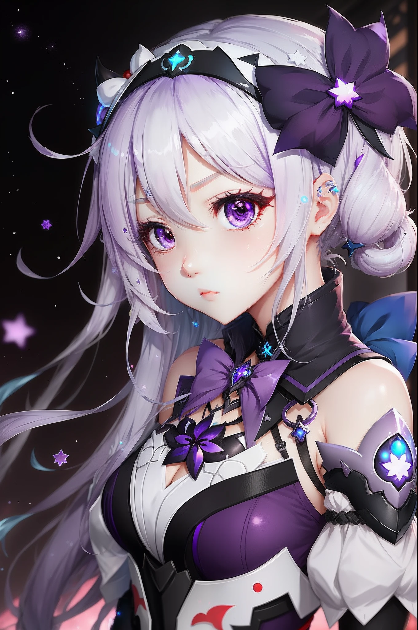 Honkai III,The Law of the End,kiana(Mature and cute type)。Eye(Purple star eyes)