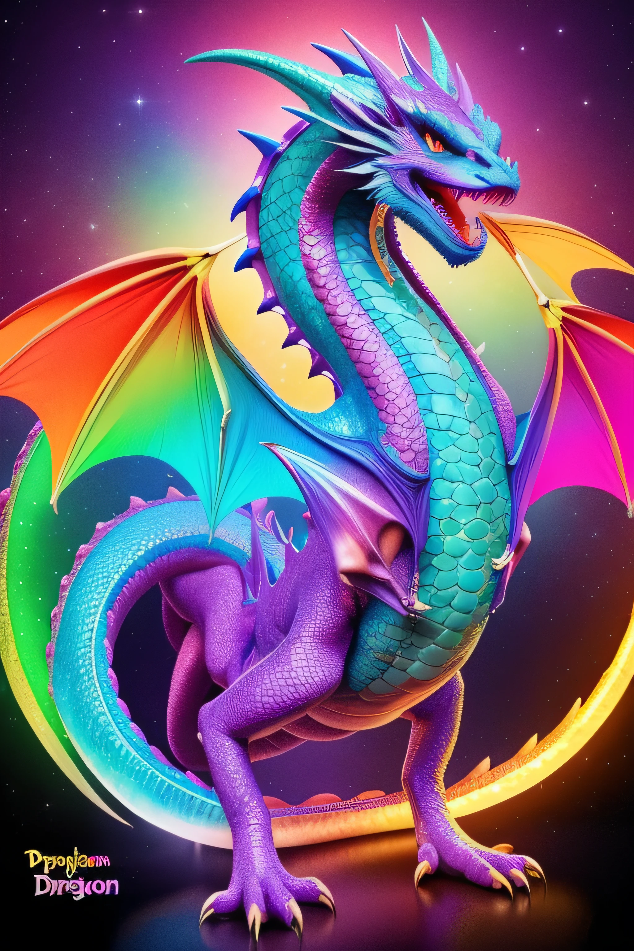 Psychedelic dragon