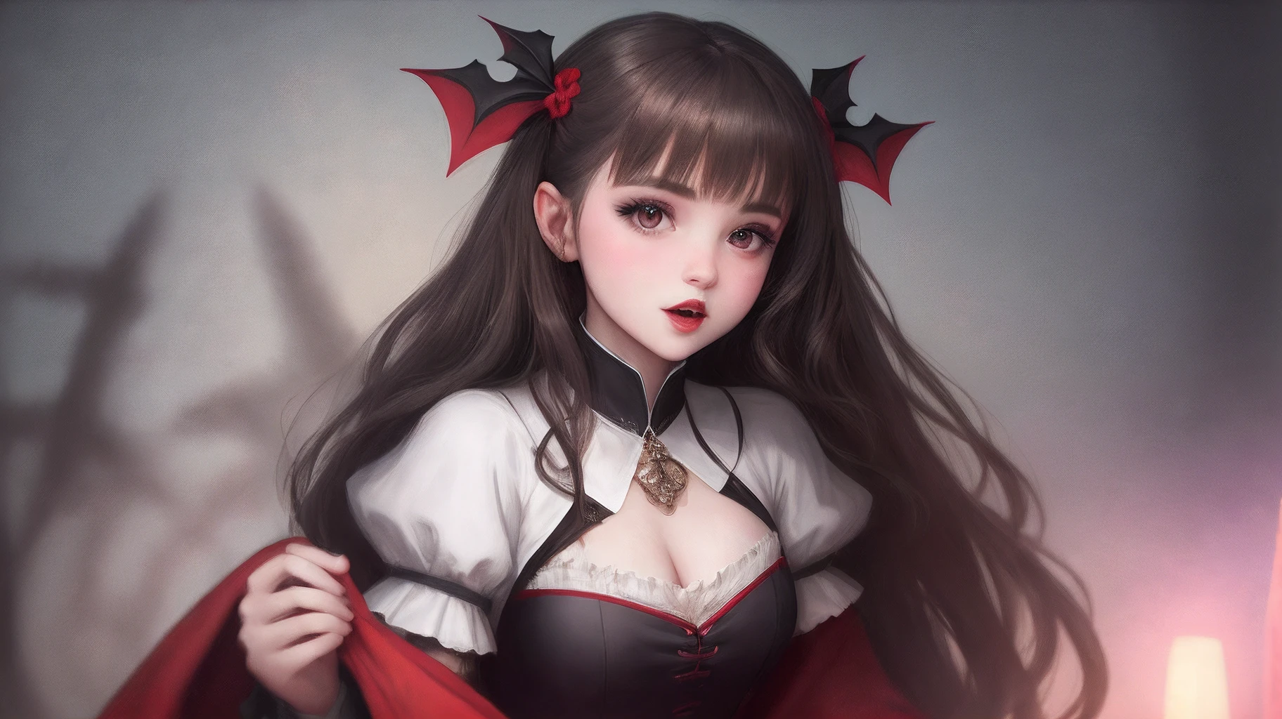 Demonenangel in Weihnachtskleid
