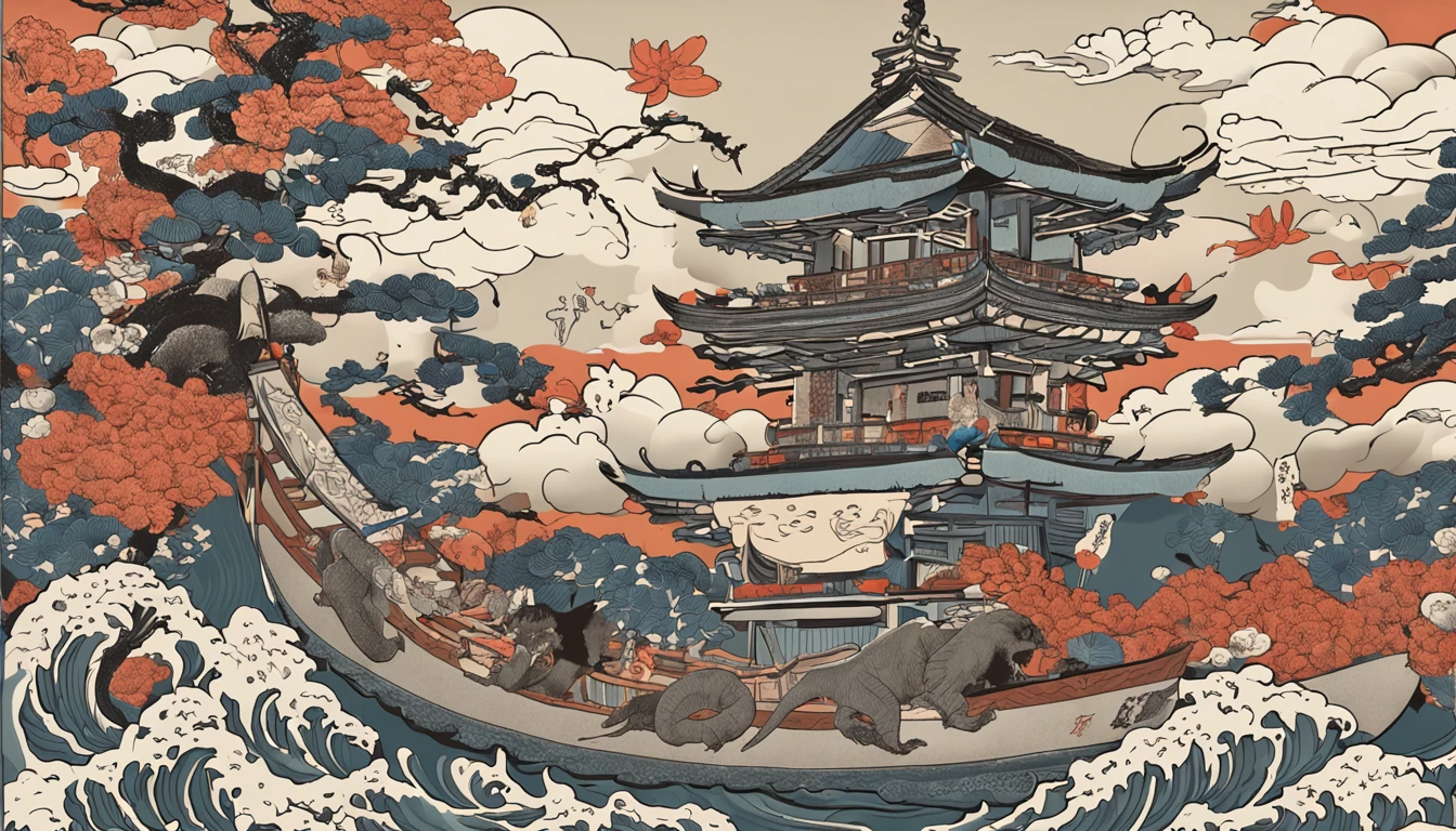 best quality, style of Hokusai, Ukiyo-e, Hyakki Yagyō, japanese old monster's parade,
Chōchin-oiwa, Kidōmaru, Nekomata, Tsuchigumo, akaname, Chōchinobake, Daidarabotchi, Futakuchi-onna, Gaki, Gashadokuro, Gyūki, Hitodama, Hitotsume-kozō, Hitotsume-nyūdō, Hone-onna, Ittan-momen Kappa, Kasa-obake, Kasha, Mokumokuren, Nurikabe, Oboroguruma, Oiwa, Oni, Rokurokubi, Kamaitachi, Taka-onna, Sunakake-baba, Umibōzu, Umi-nyōbō, Wanyūdō, Yamajijii, Yama-uba, Yuki-onna, Zashiki-warashi, noppera-bō