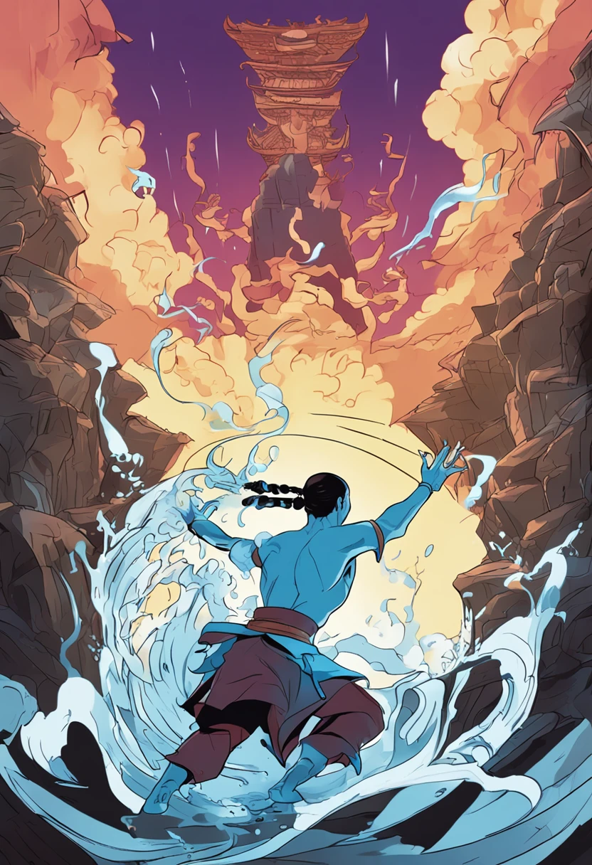 avatar the last air bender using water bending