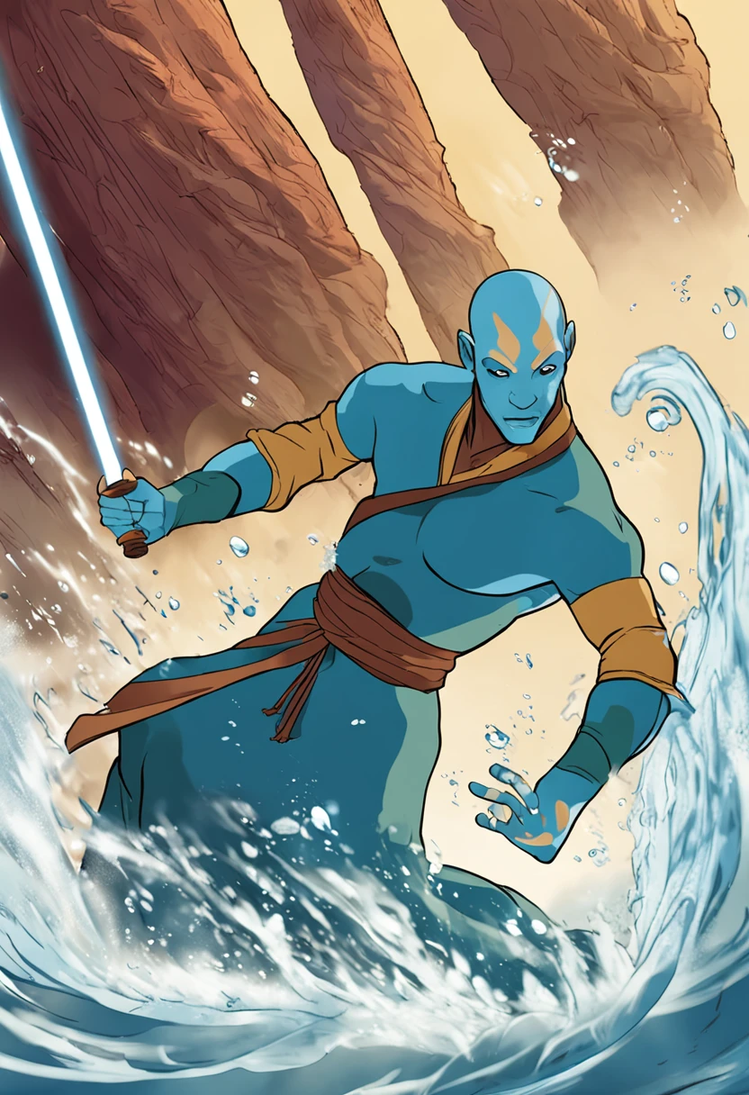 avatar the last air bender using water bending