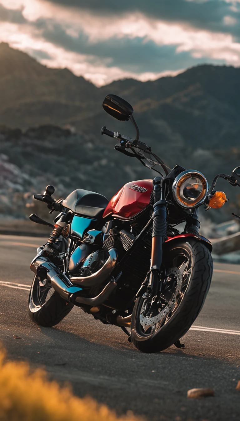 the motorcycle