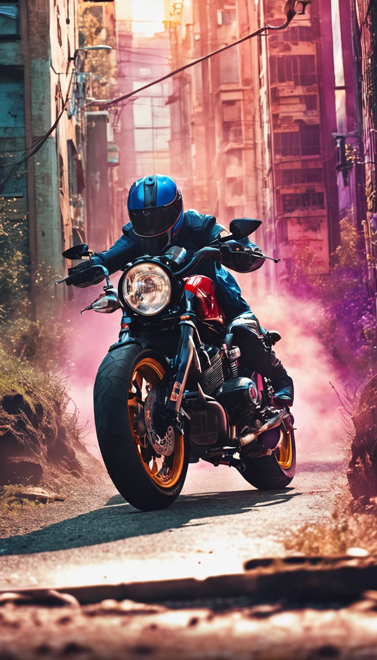 the motorcycle