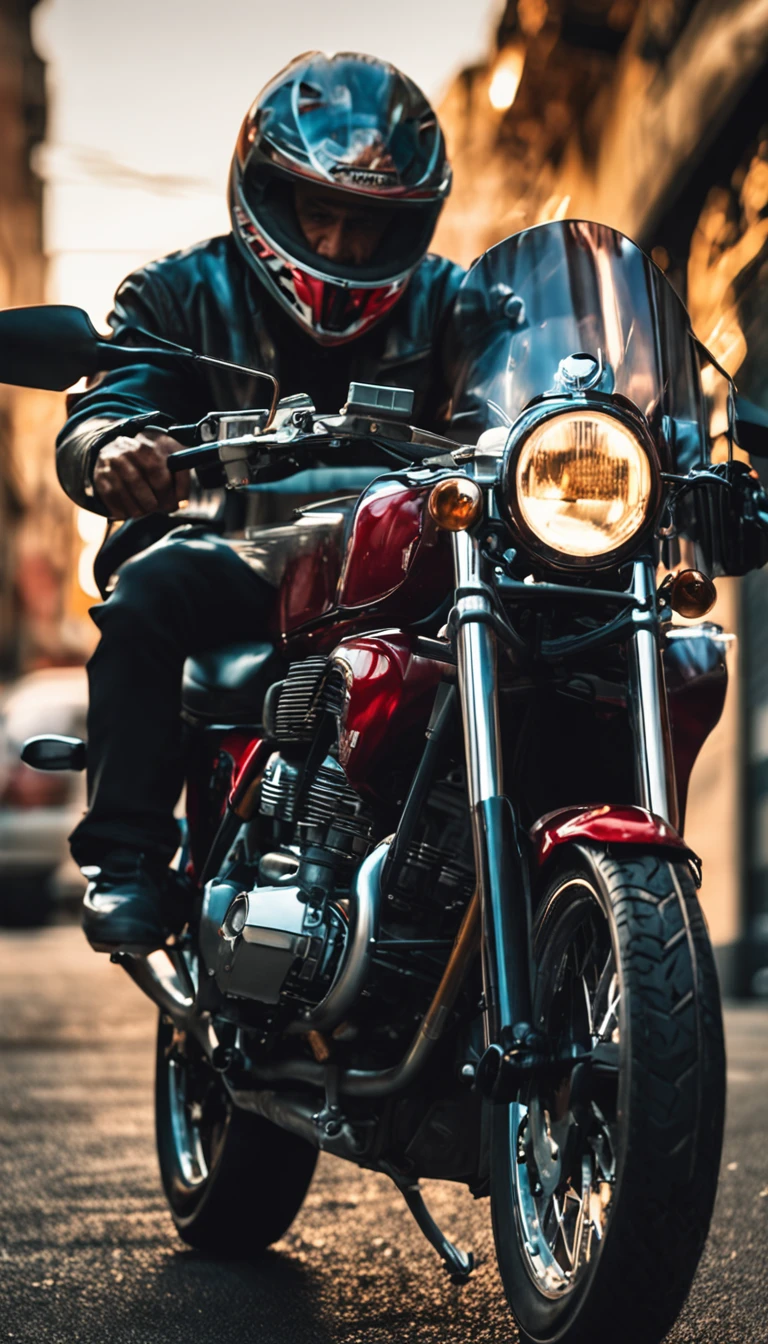 the motorcycle