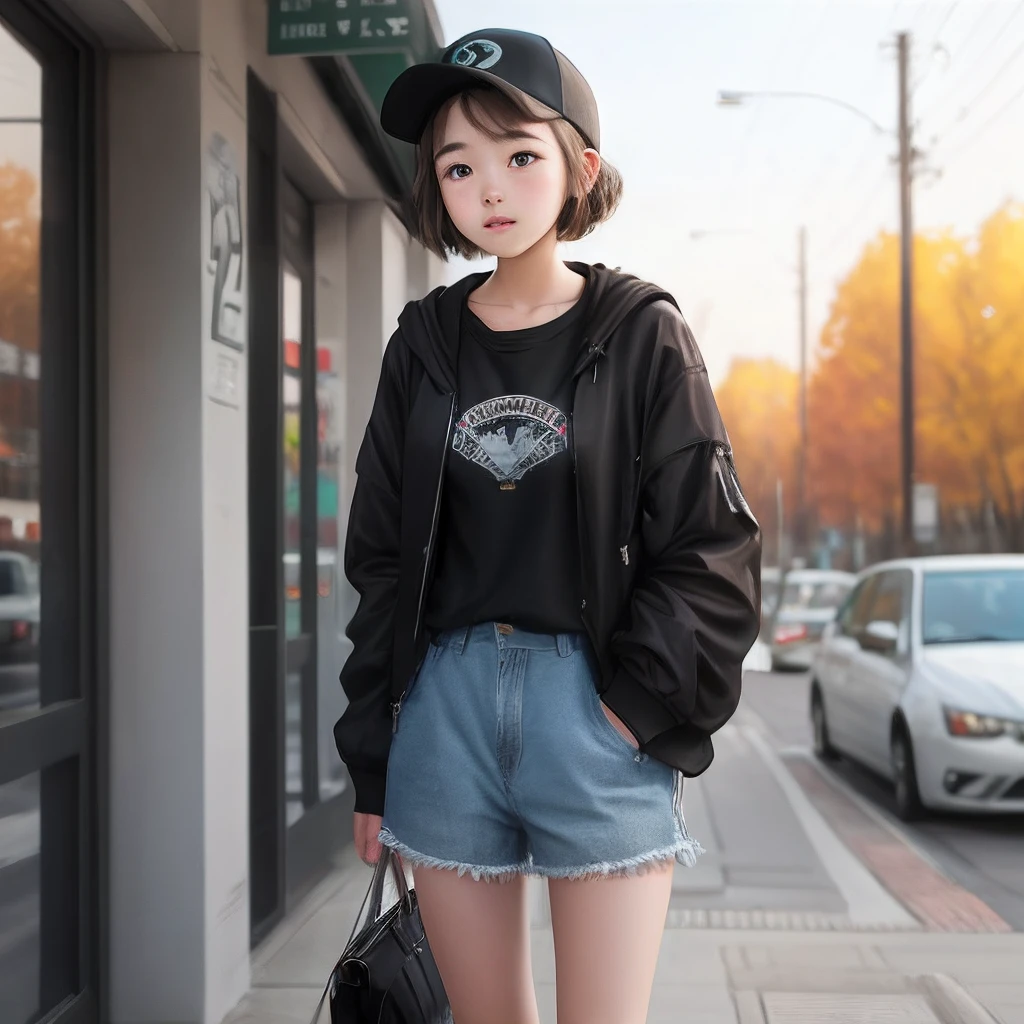 Teenage girl with open