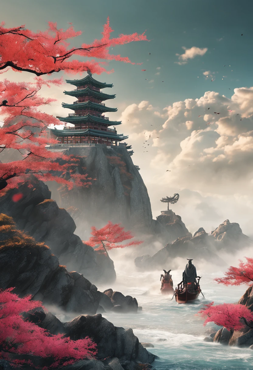 ultra-realistic realism,Statue of the Heavenly King,Mountain and Sea Sutra,Sense of oppression,mito