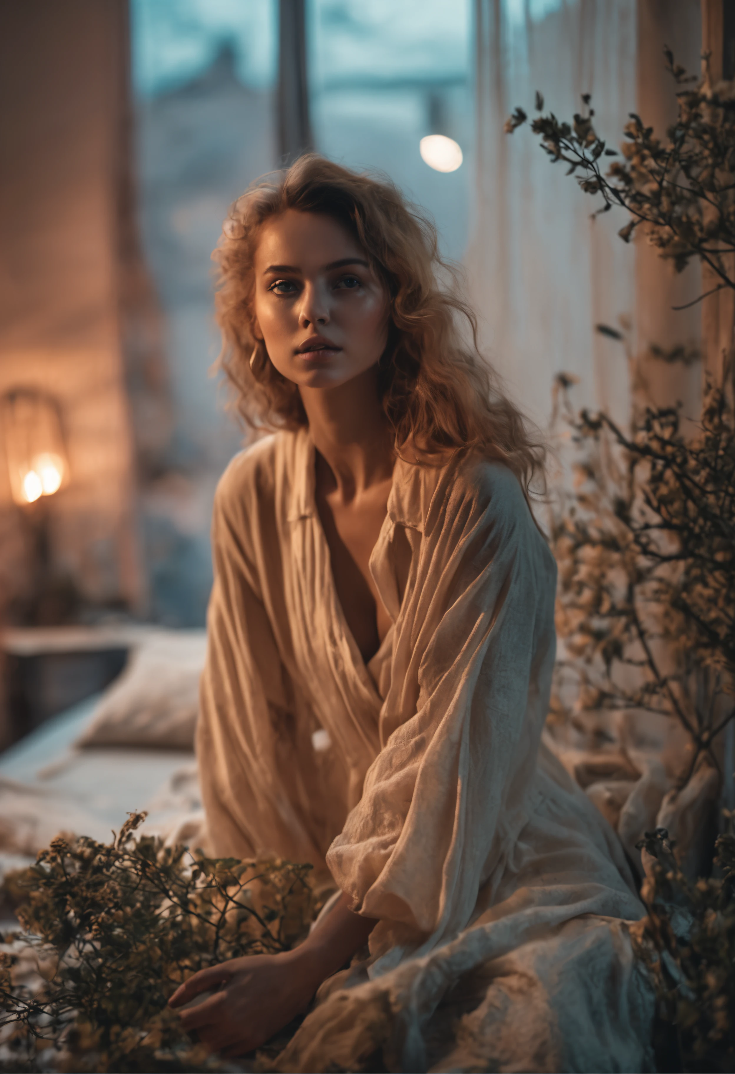 sensual girl with a slim figure, (and) a natural and alluring beauty. russian. naked. realistic Instagram-style photograph, showcasing her genuine allure and natural charm.