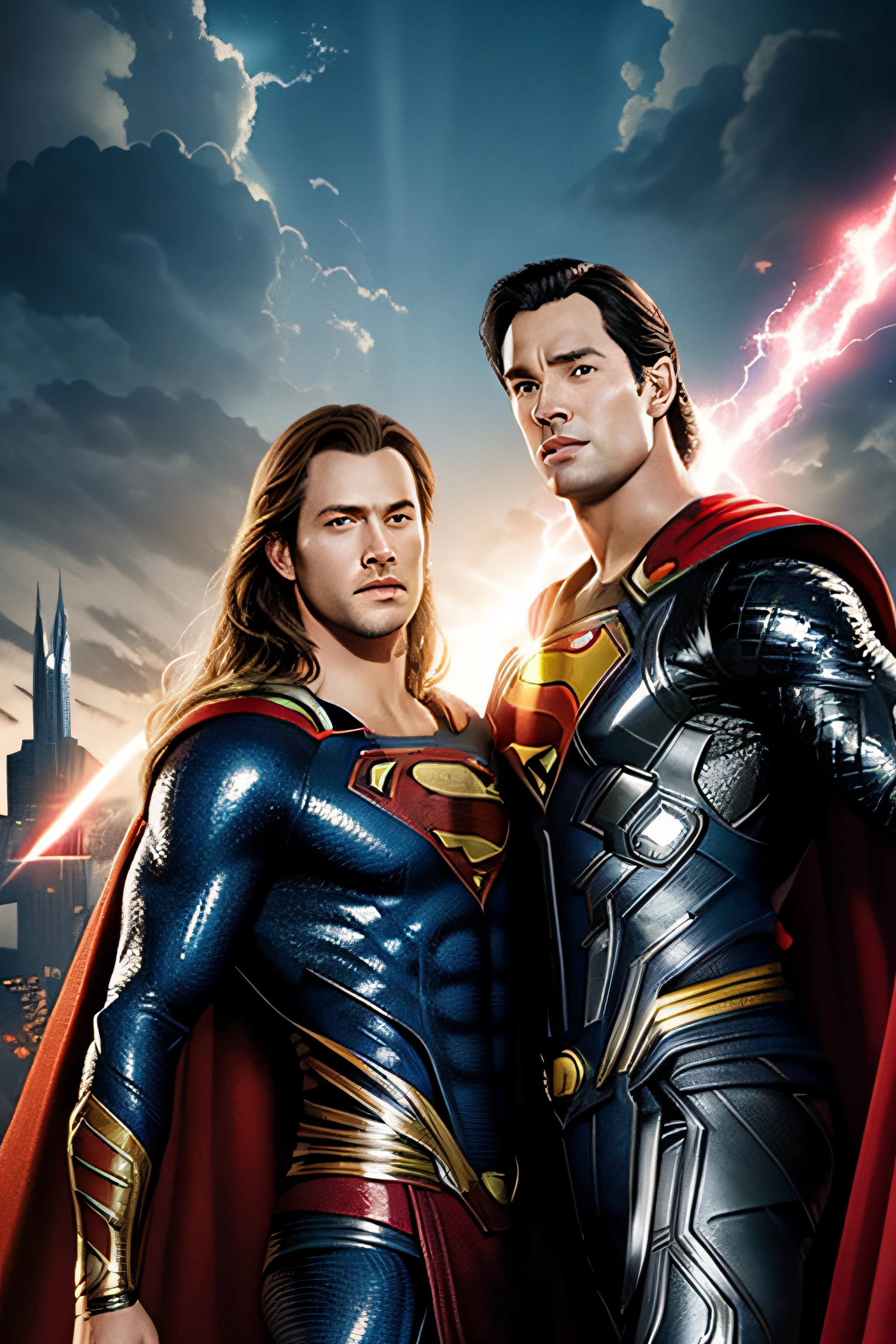 Superman and Thor and Hammer