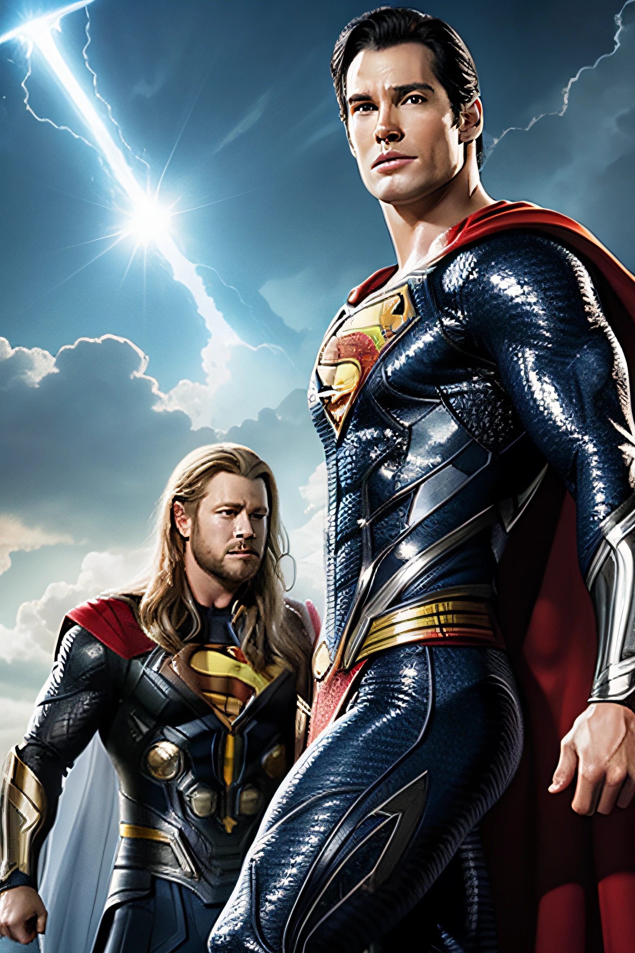 Superman and Thor and Hammer