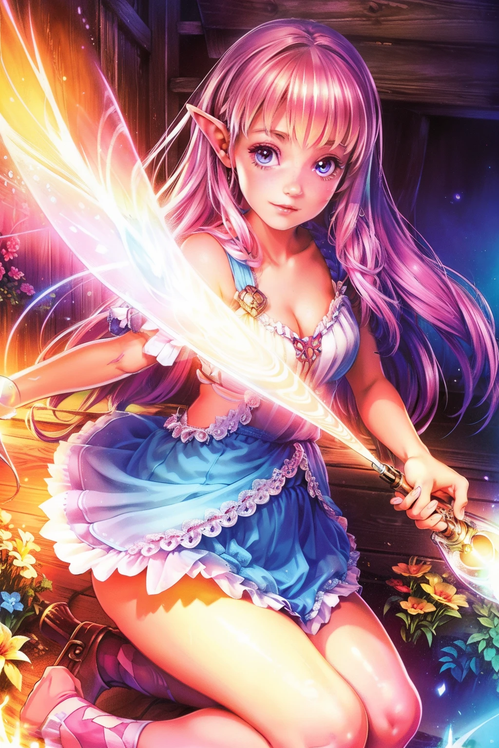 Beautiful wooden girl, full bodyesbian, Fairies with wings, beautiful female bodies, Amazing cute girl, Film photography, analogue photography, filmgrain, Extreme detail, 4K, Ultra HD, hyper photorealism, trending on artstationh, Polished, Radiant, vibrant, Photorealistic, Backlight, hair light,
