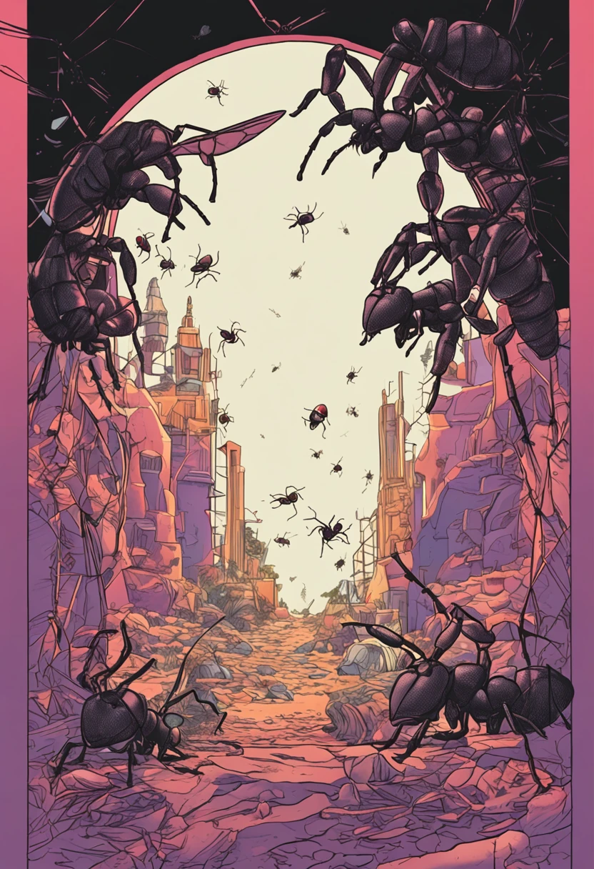 Black ant T-shirt