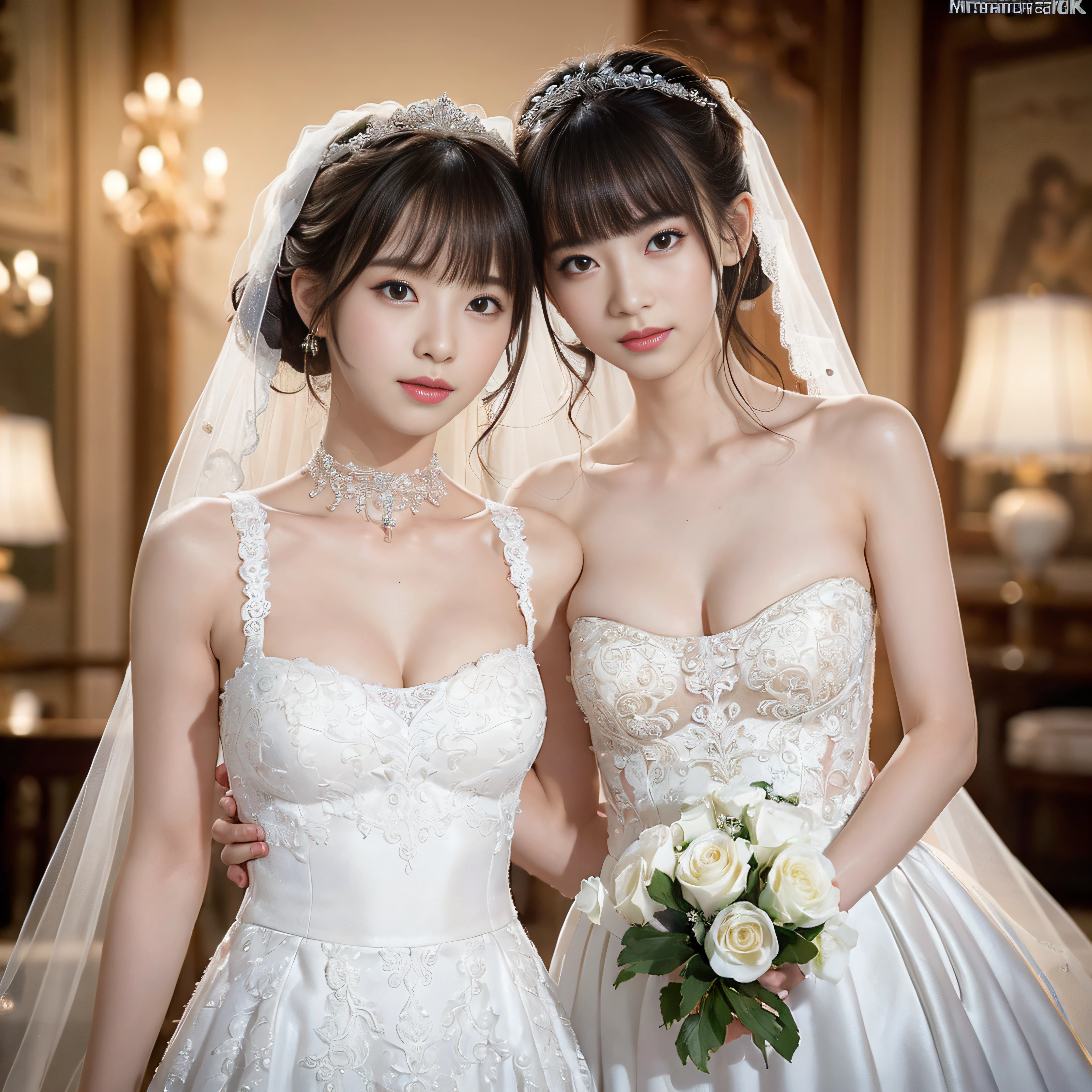 NSFW,((top-quality、8K、tmasterpiece:1.3))Wearing a white long-tailed wedding dress,Girl with delicate face,The highest image quality,ultraclear,The facial features are delicate and clear,Armageddon,machine arm,exquisitedetails,(Camel Tou)、Mechanical pattern,cyber punk perssonage