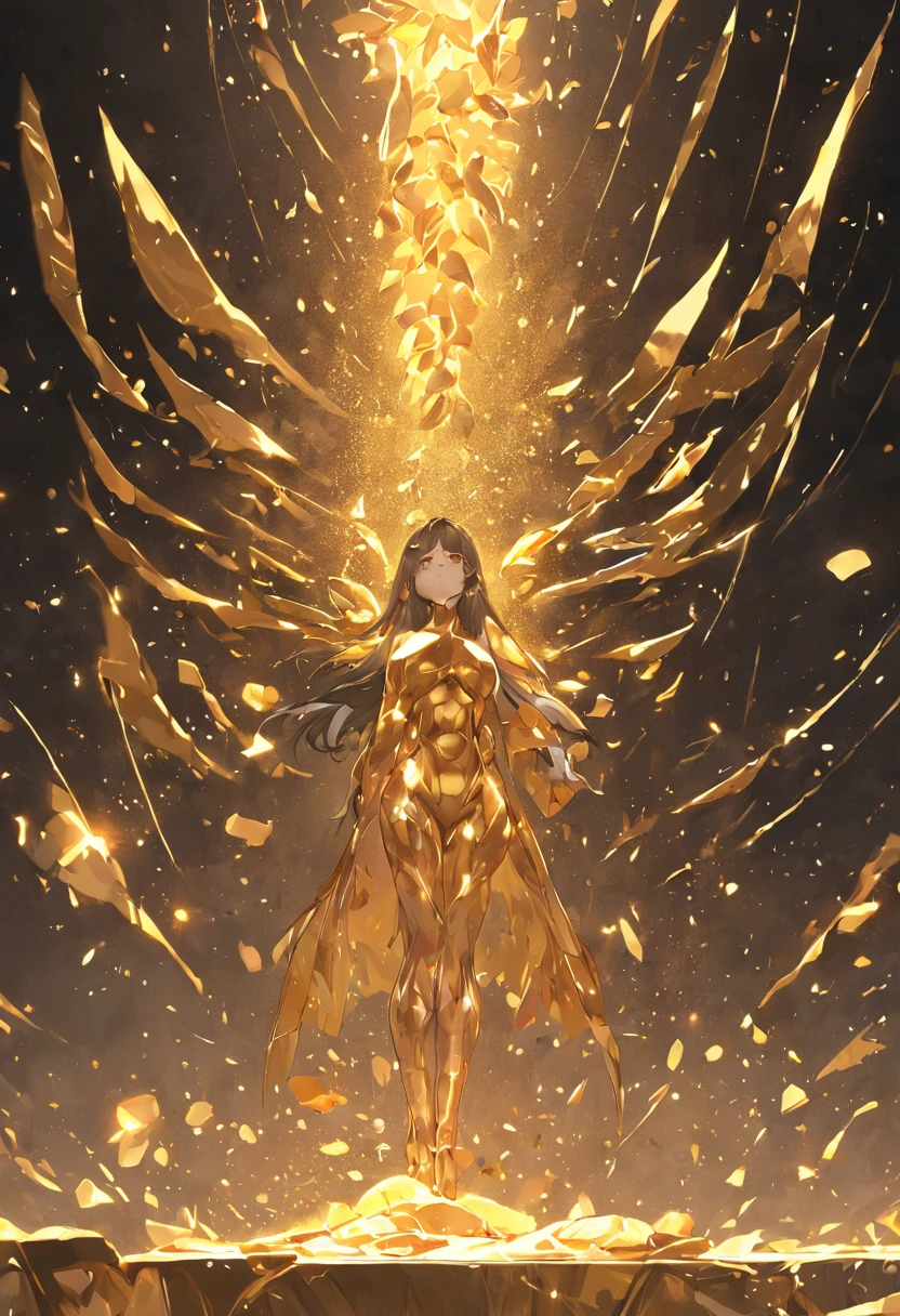 Gold poured out of the hands of the rich man