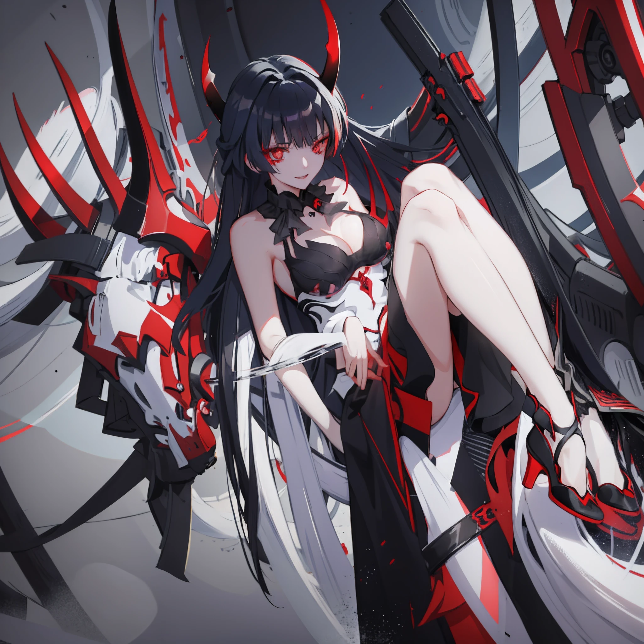 anime, anime girl, demon, red eyes, black hair, red eyes, red eyes, red eyes, red eyes, red eyes, red eyes, red, with red glowing eyes, badass anime 8 k, best anime 4k konachan wallpaper, demon anime girl, with glowing red eyes, shalltear bloodfallen, evil smile and glowing eyes