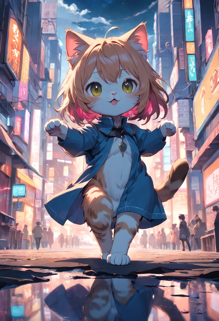 Kitten cute two-dimensional