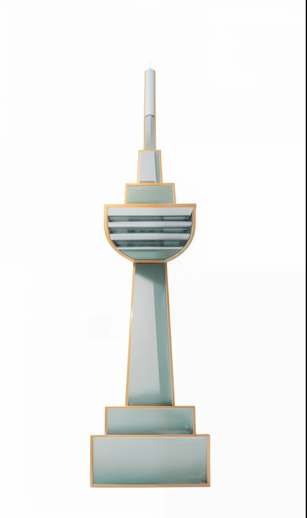 tmasterpiece,high qulity,White TV tower,logo,,Minimalist,adolable,4K,Ray traching