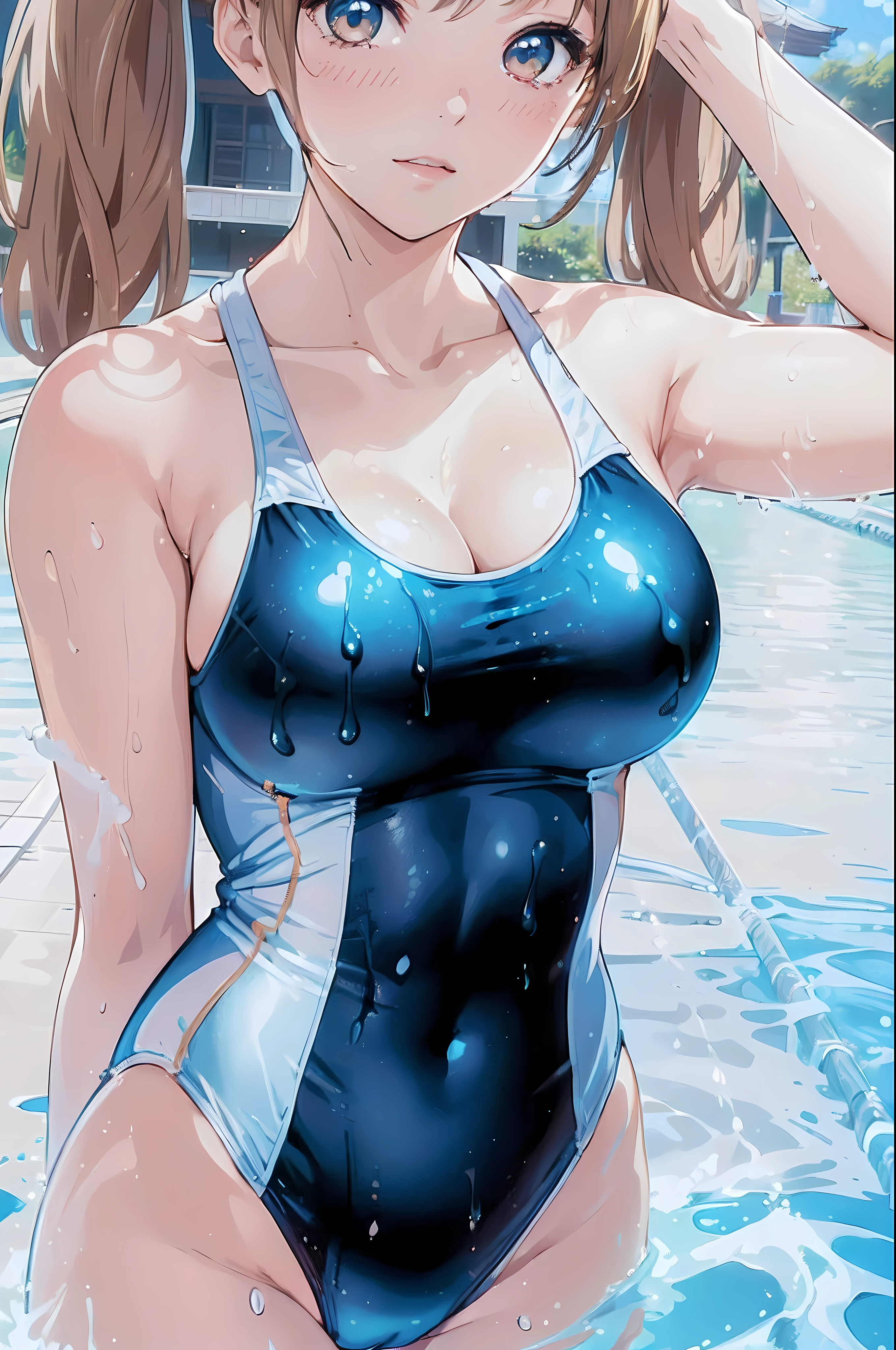 (((master piece))),(hyper quality::1.5), Hyper Detailed,Perfect drawing,。.3D,8K Illustration、(((clearface)))、Hi-Res、japanes、1 persons、adult lady、ssmile、Beautiful skins、Lustrous hair、((Beautiful clothing))、((Luxury swimwear))、(((Beautiful swimsuit)))、Japan background、nice background、((beatiful backgrounds))、(((Detailed drawing)))、Perfect Beautiful Girl、((Perfect Photo))、((emotional))、((Luxury))、spot light