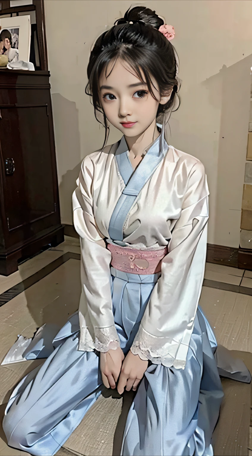 beautiful a girl、high-level image quality、Like a shot with an SLR、Sensual body、chinese clothes、Make a slit in the clothes on the thigh、Painting a work of art depicting a woman in a traditional cheongsam