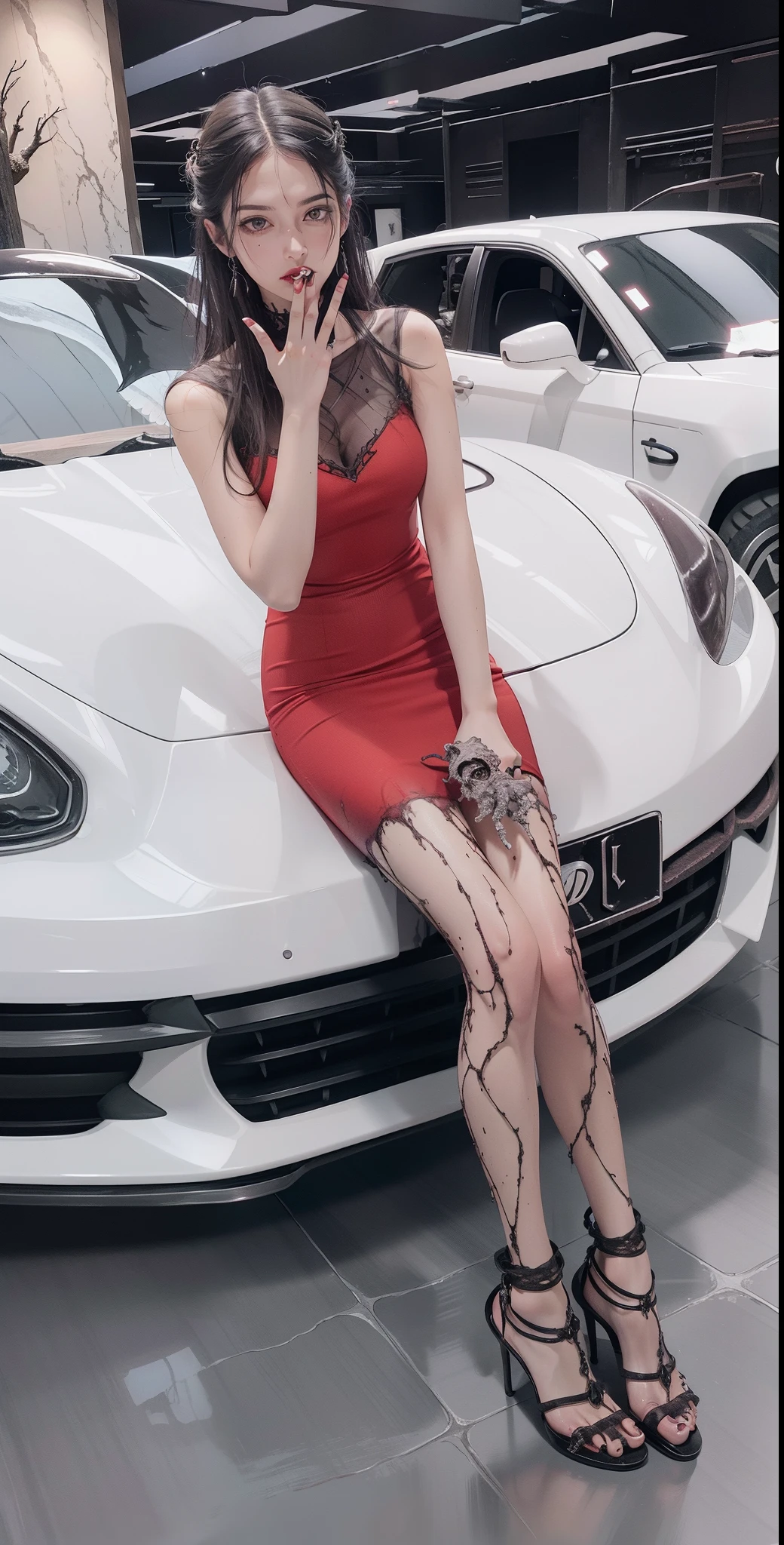 Fine matte paint,Skeleton Dark Angel, Haunted castle with large wings, Fill the drawing table with a knife,terroral,uncanny,horrid,secret terror,tentaculata,grape trees,The eye,uncanny valley effect teeth,all fours,Critters,Blood Moon,super high image quality,Sexy beauty,The picture quality is clear,
