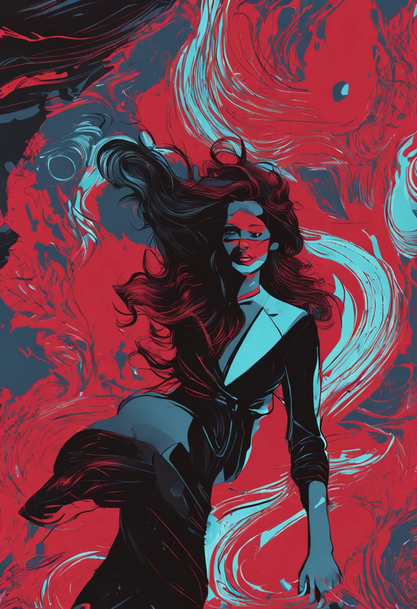 1 full body character woman figure drawing with contour lines blanding with background,line art, abstract, minimal work , minimalist,only black lines,no shade and lighting --auto --s2