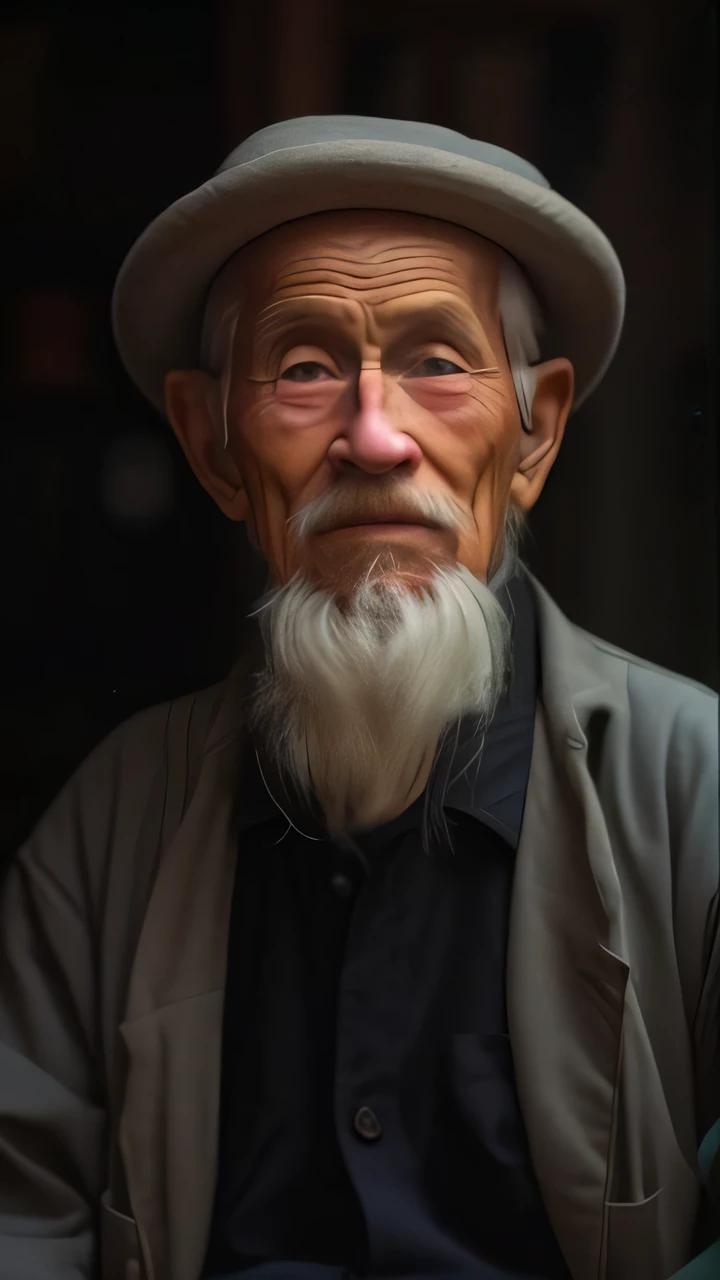 The one with a beard、The Aalfelder man in his hat sat in the doorway, An old man, old man portrait, Wise old man, old man, portrait photo of an old man, a old man, geezer