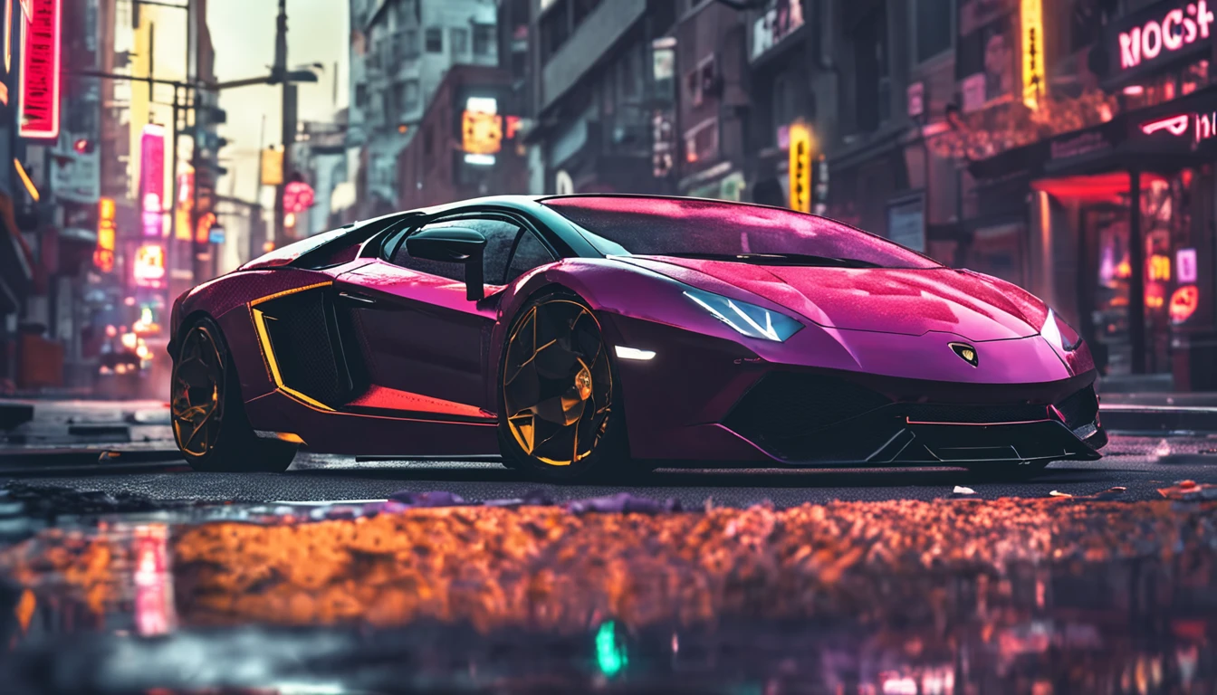 a close up of a lamborghini car parked on a city street, Next to him is a man in a suit holding a cigarette, wallpaper mobile, cinematic poster, phone wallpaper, like matrix, motivational poster,black color lamborghini car, money raining from the sky,cinematic 4 k wallpaper, cinematic 4k wallpaper, matrix lut, poster!!!, gta v poster style, automotive photography, cinematic matte illustration, matte digital illustration, amazing wallpaper, matte painting movie poster, gta loading screen art, desktop wallpaper 4k 16:9