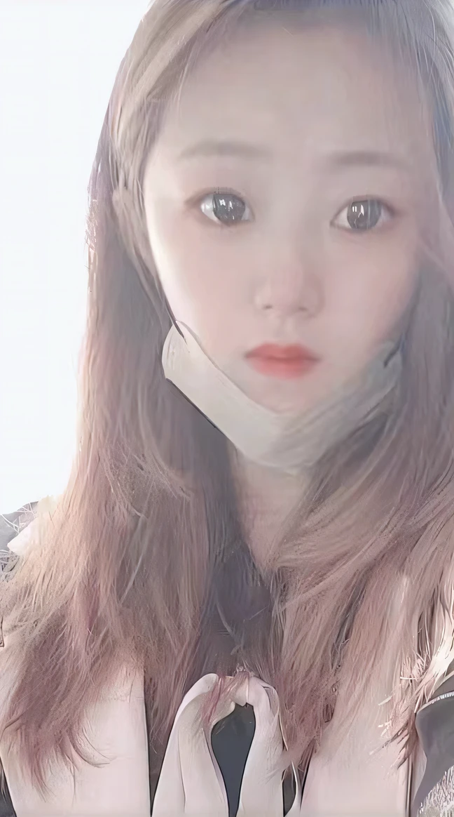 Woman with a tie and scarf, ulzzangs, lalisa manobal, pale round face, jaeyeon nam, with round face, beautiful round face, wan adorable korean face, lalisa manoban of blackpink, park jimin, young lovely Korean faces, soft round face, Choi Hyun-hwa, Shin Jinying