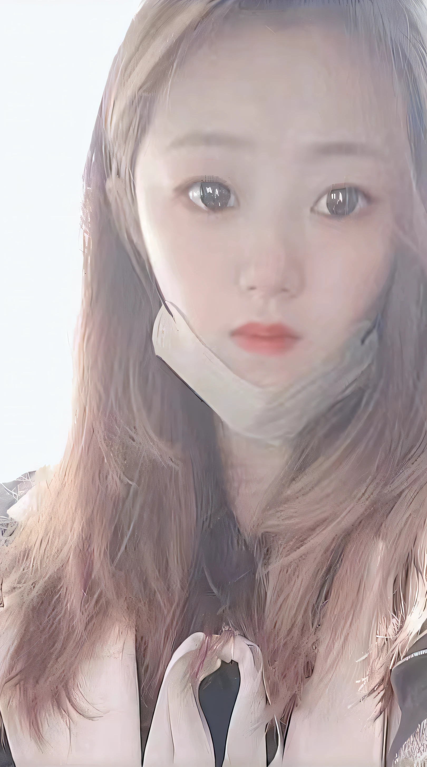 Woman with a tie and scarf, ulzzangs, lalisa manobal, pale round face, jaeyeon nam, with round face, beautiful round face, wan adorable korean face, lalisa manoban of blackpink, park jimin, young lovely Korean faces, soft round face, Choi Hyun-hwa, Shin Jinying