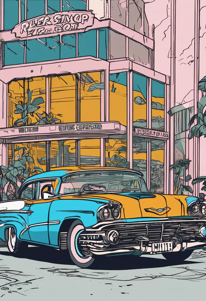Super Relisting Research Lab , detaile, neon blue