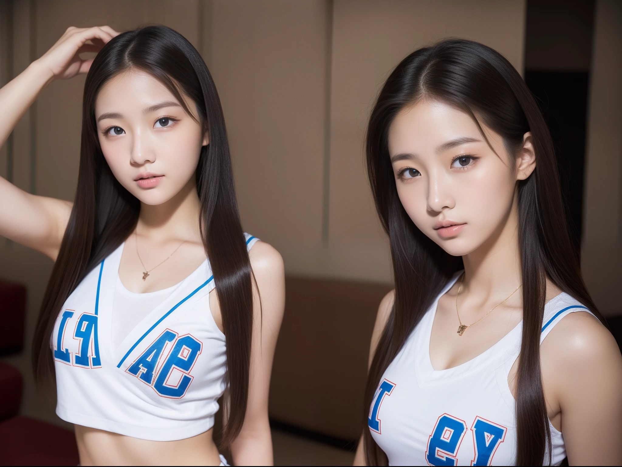 Beautuful Women、18year old 、body shot、80mm、cheerleaders、Hotel