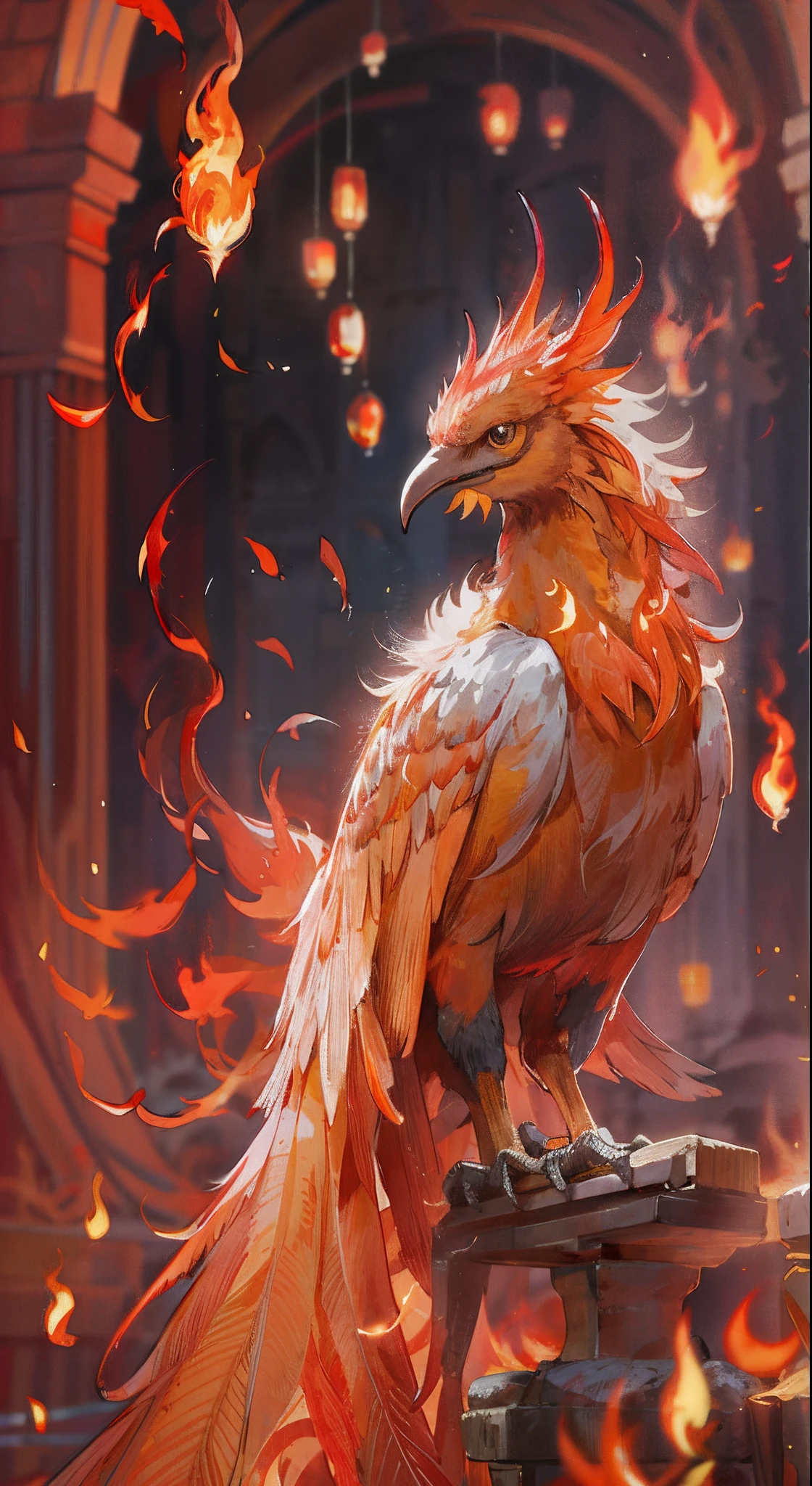 Add some flame elements in front