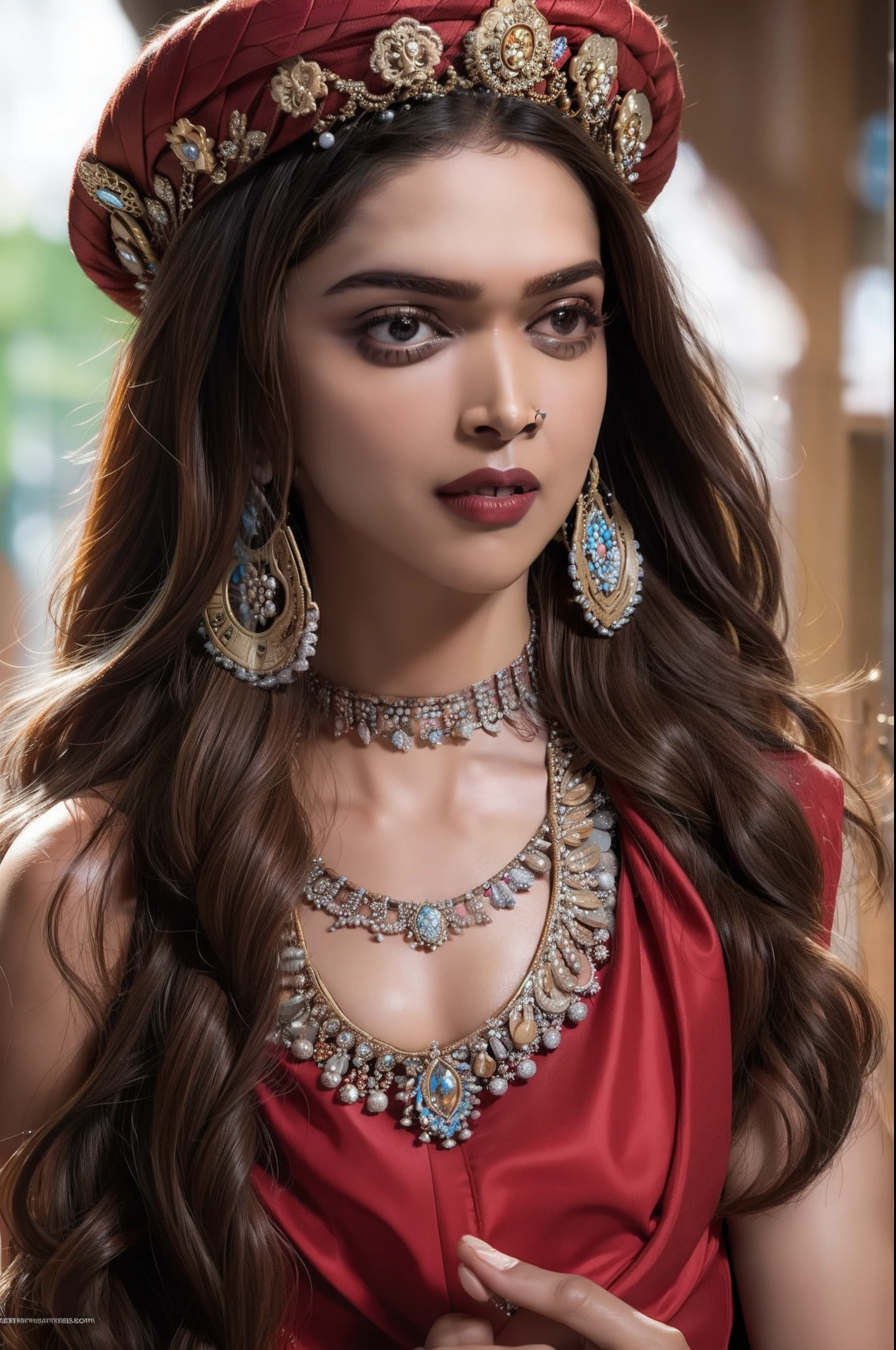 Close up portrait of a cute woman (Deepika)