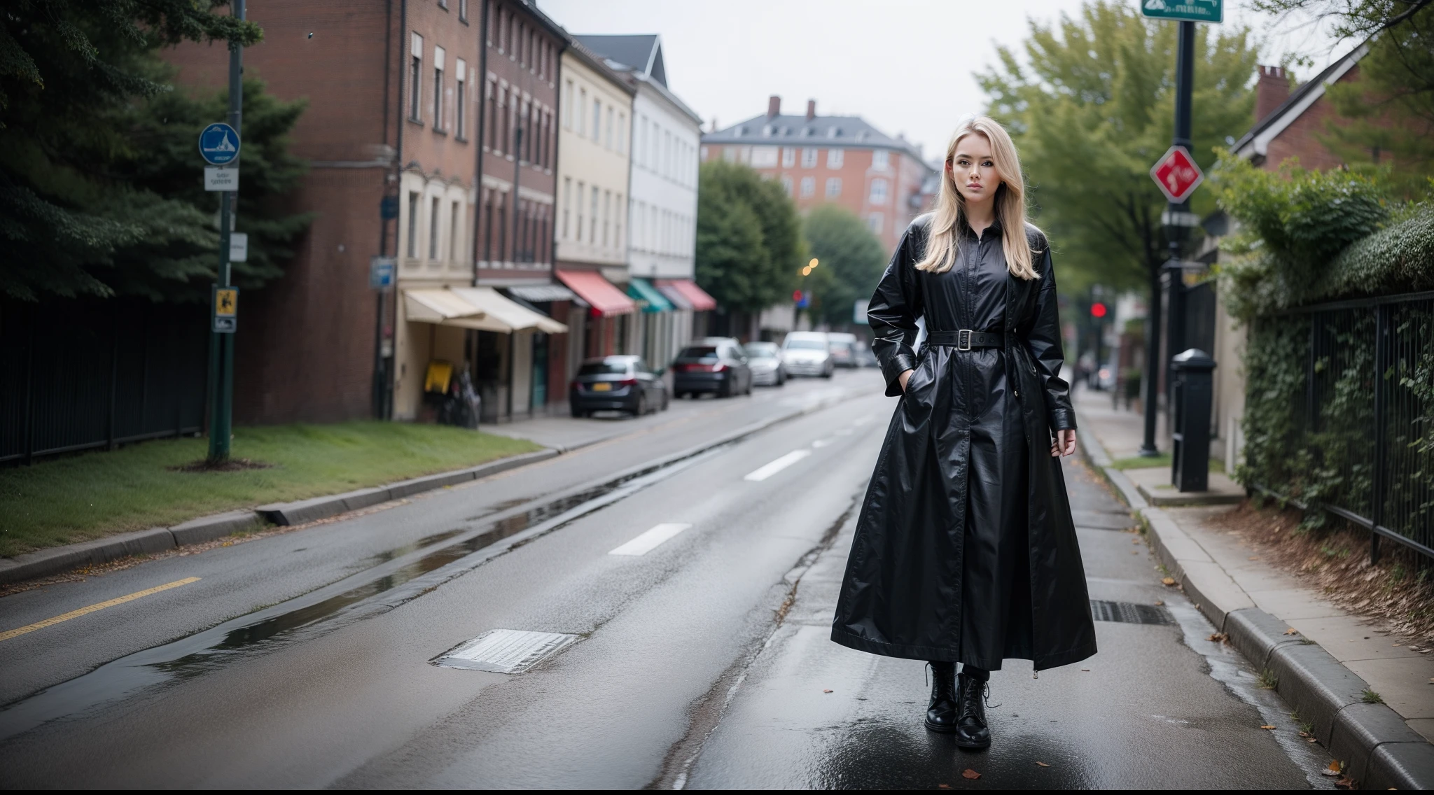 Swedish woman full body portrait fully clothed