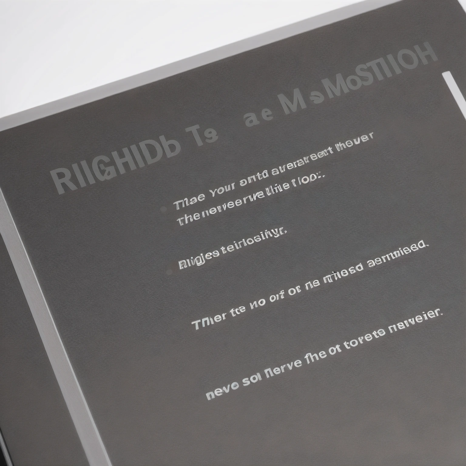 (((righteous))), Aboveboard, Clear mind, Act firmly, A noble mission, Clarify informed decisions