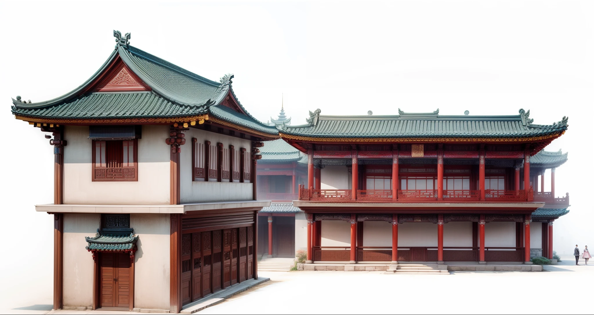 tmasterpiece,high qulity,Chinese-style architecture,adolable,Cartoony,4K,Ray traching