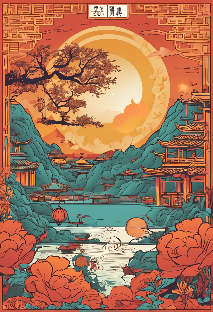 Mid-Autumn Festival solar term poster