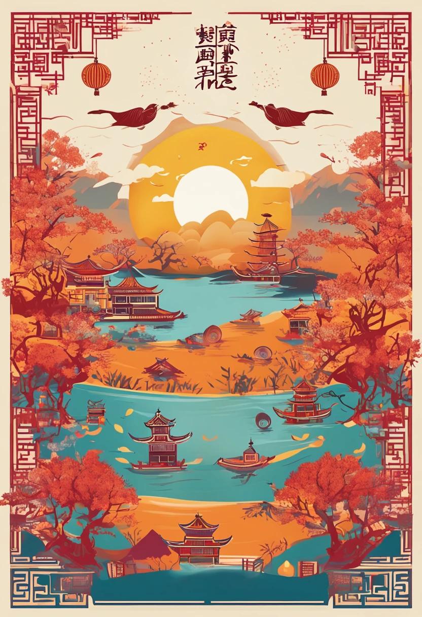 Mid-Autumn Festival solar term poster