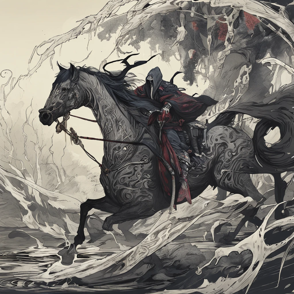 Best quality, Masterpiece, 超高分辨率, (photograph realistic:1.4), surrealism, Dream-like,fusionart, Shadowdancer, shadow magic, darkness control, stealth, shadowstep, umbral spells, hidden blade, Samurai vampire, human