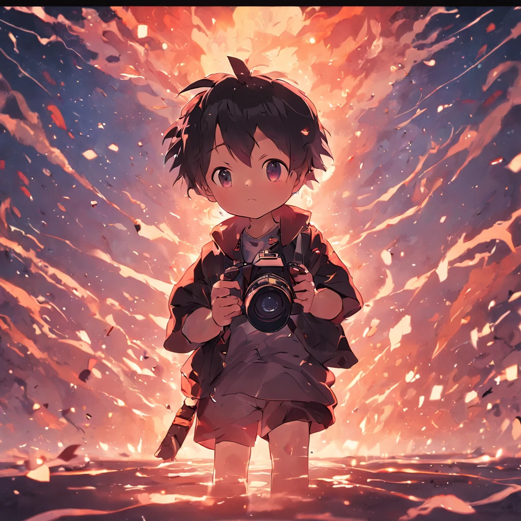 boy with DSLR photo