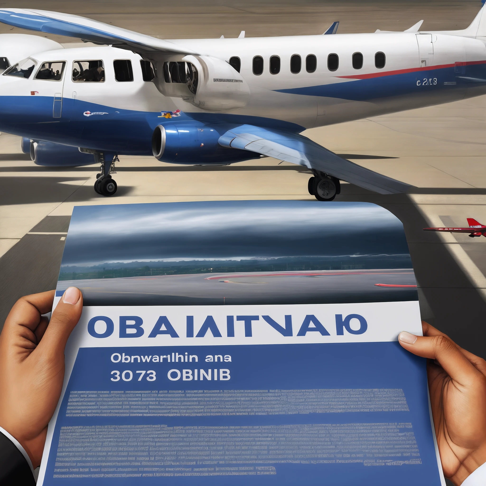 Airplane Obama