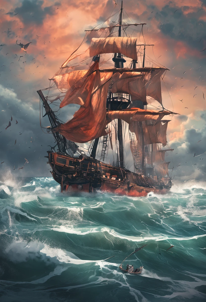 In the sky above the stormy seas, countless fighters were fighting and suffered heavy losses