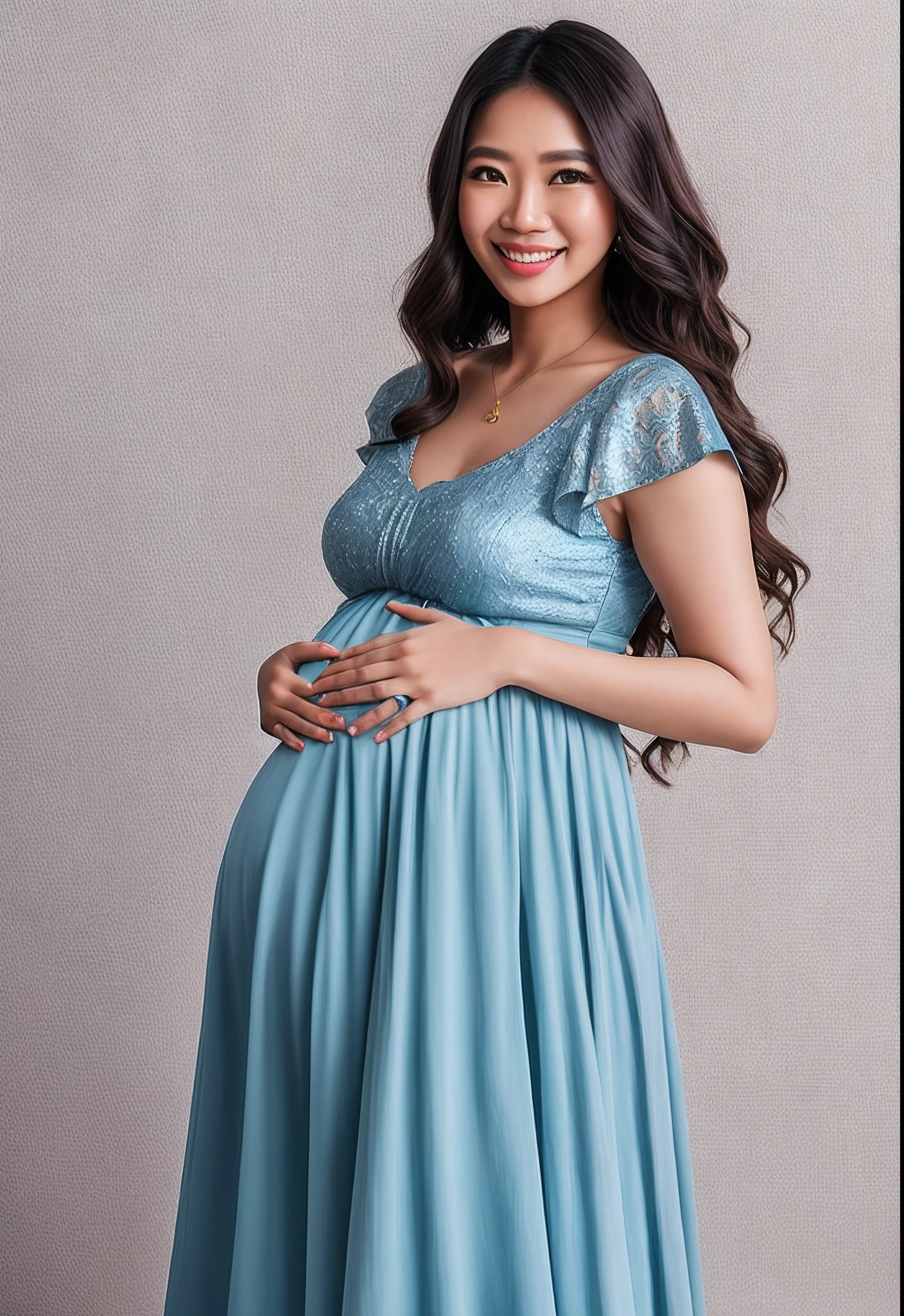 Pregnant women、Negroid、Maternity Dresses、One person