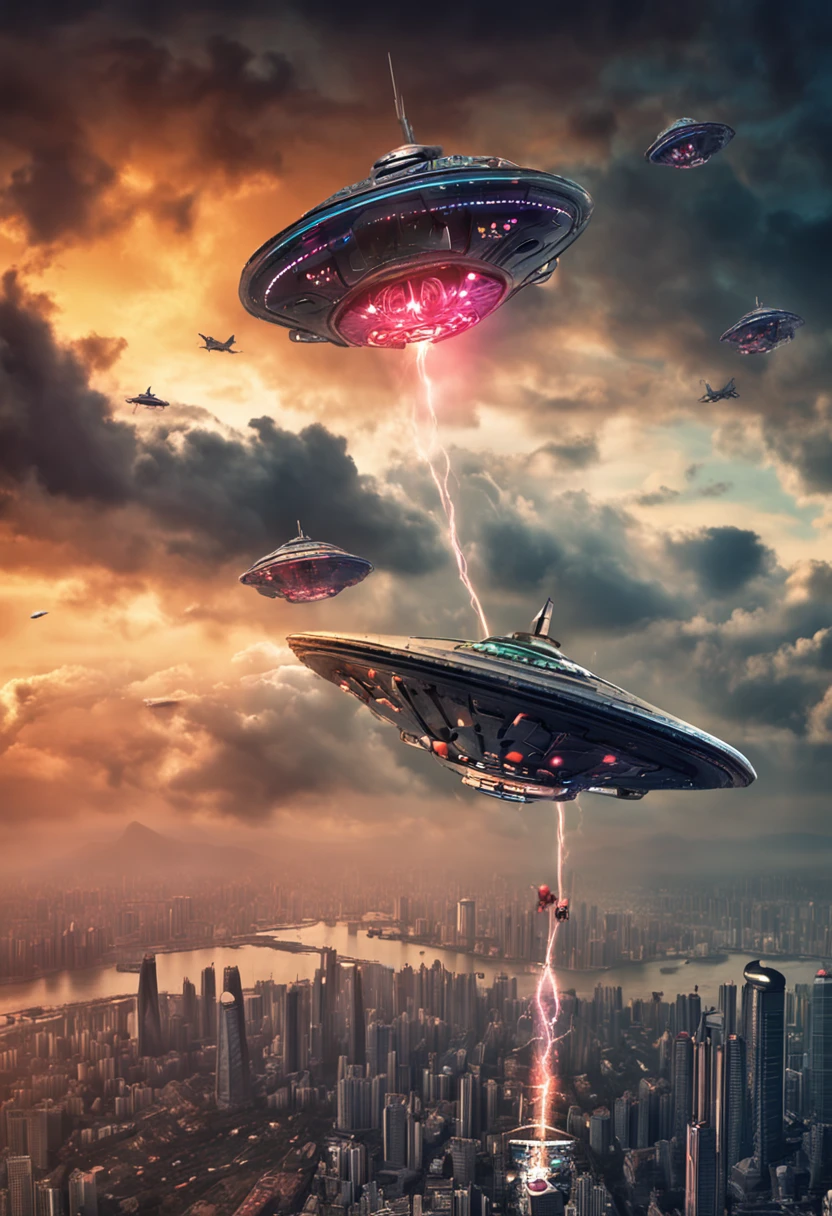 Alien ships attack Shanghai