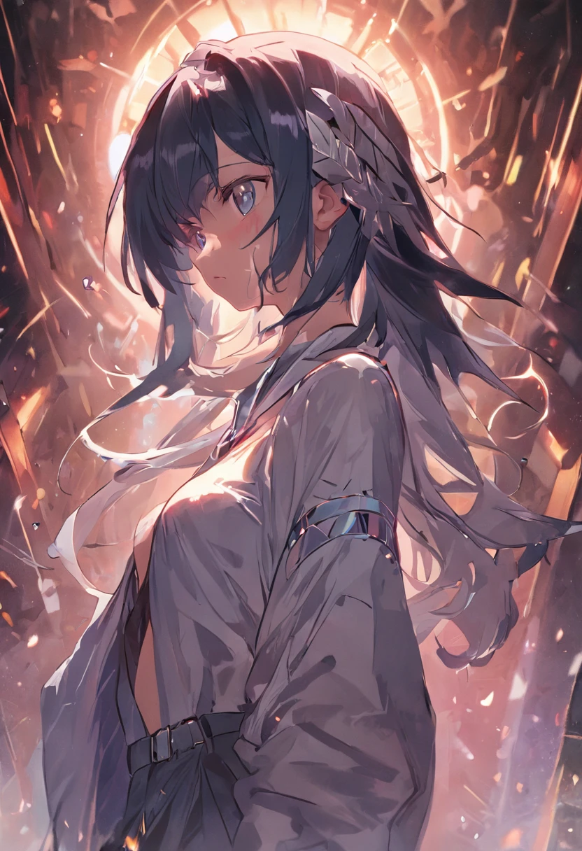 realistic illumination,top Quority,Resolution of 8K,tmasterpiece:1.3,Clear focus:1.2,1个Giant Breast Girl,delicated face,二重まぶた,largeeyes,Sexy expression,Perfect anatomical physique,Beautiful Women with Perfect Figure:1.6,Big breasted 1.7,long and dark brown hair,Bigchest:1.8,Armor,Long knives,magia,exteriors,during night:1.1,1080p,hyper HD,textureskin,super detailing,best qualtiy,high detal,high high quality