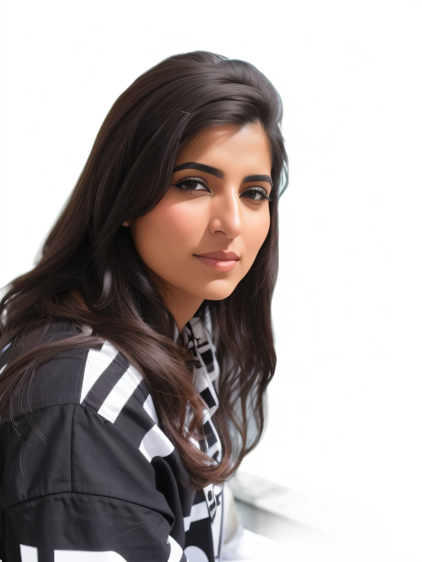a close up of a woman sitting on a bench with a cell phone, zaha hadi, faridah malik, ameera al-taweel, ameera al taweel, sara ali, kyza saleem, tanned ameera al taweel, arab ameera al-taweel, by Ambreen Butt, arab ameera al taweel, background if earth from the moon --auto