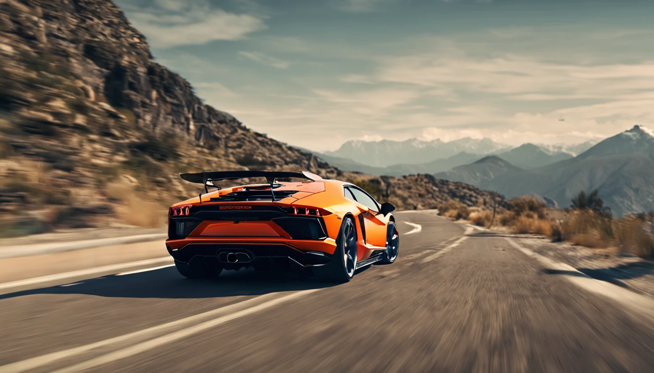 The latest track Lamborghini taillight wallpaper,k hd