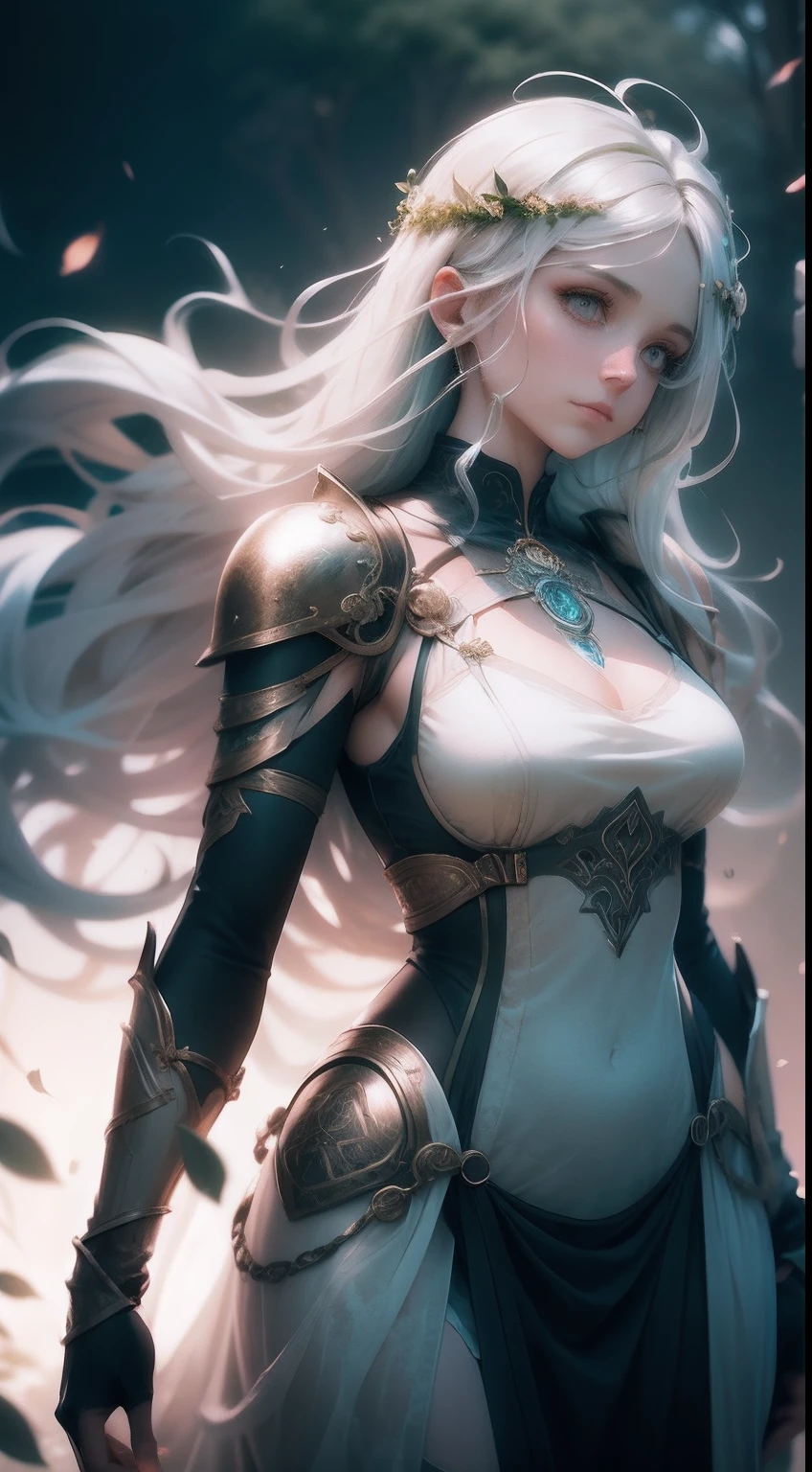 Muscle Girl, black hair, Asgard，valkyrie，Senhora Cavaleiro，anatomia correta，epic fantasy digital art，tmasterpiece，8k，high-definition resolution，Desenho detalhado，alta qulidade，, Epic composition,