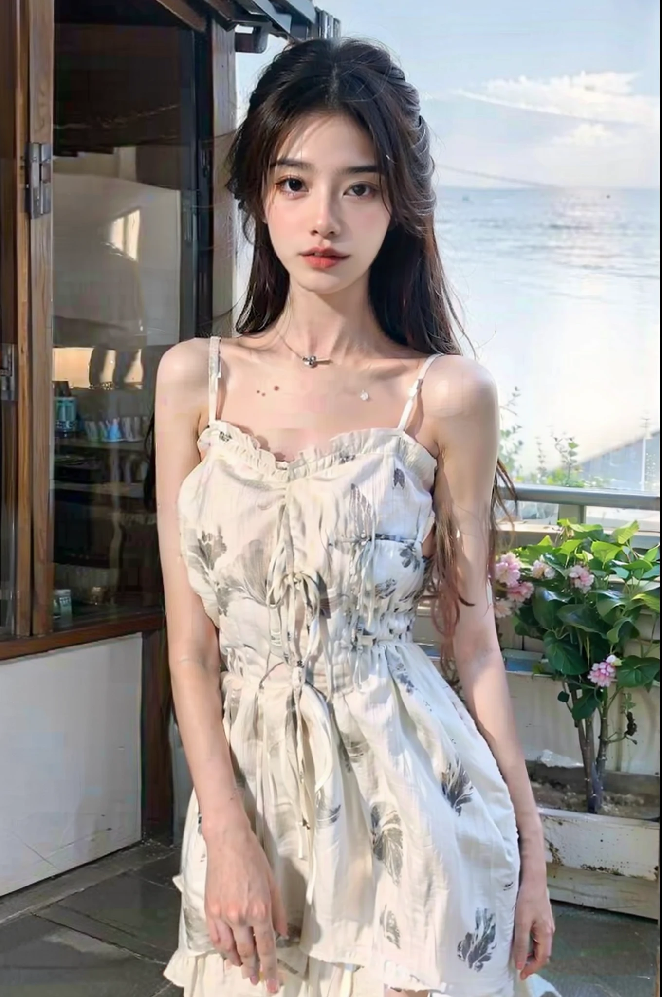 (Masterpiece)), ((Best quality)), (Ultra-detailed), illustration, beautiful art, Artistic, Realistic, 8K, the wallpaper,, well-composed, good art, scenery, Cinematic, Detailed skin, (Oily skin), Glossy glossy skin, Fine skin, shift dresses,Chinese style,