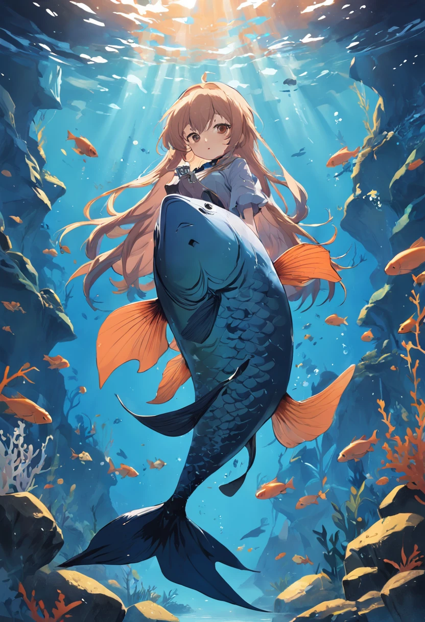 topquality, Horse Girl, Quiet Suzuka, ((Uma Musume))), Perfect skin, realisic skin, Detail Skin, 8K, There are no clothes, (((NSFW:1.1))), ((girl underwater)), Perfect body proportions, The girl stretches her arms up, legs in different directions, (((legs wide spread))) (little chest:1.5), beautiful breasts, Beautiful butt, elastic buttocks, Well-developed buttocks, Ideal breast proportions, held his breath, mouth closed, (puffed out her cheeks:1.4), corals, algae, Underwater world, Girl swims underwater, (Full-length rear view), handsome body, perfect foots, (((seen from behind))), (tail on the lower back)